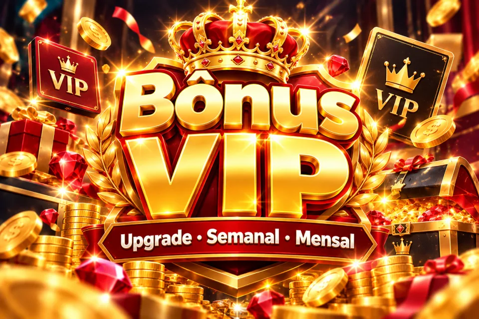 Bônus VIP: Upgrade, Semanal e Mensal no APP kgbet